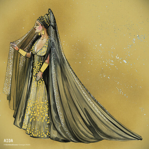 Aida 2024 Kostümskizze Aida